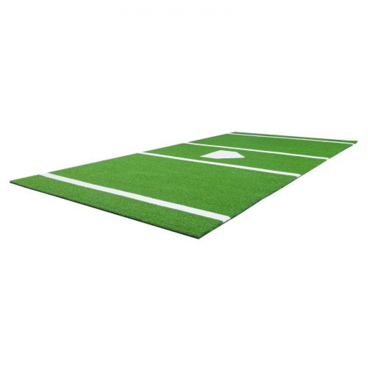 VEVOR Baseball Hitting Mat, 366x183cm Batting Cage Mat, Batters Box Turf Mats, Softball Batting Practice Equipment with Home Plate and Anti Fade Turf, Φορητό βοήθημα προπόνησης για εσωτερικούς εξωτερικούς χώρους, πράσινο