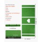 VEVOR Baseball Hitting Mat, 366x183cm Batting Cage Mat, Batters Box Turf Mats, Softball Batting Practice Equipment with Home Plate and Anti Fade Turf, Φορητό βοήθημα προπόνησης για εσωτερικούς εξωτερικούς χώρους, πράσινο
