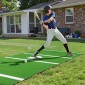 VEVOR Baseball Hitting Mat, 366x183cm Batting Cage Mat, Batters Box Turf Mats, Softball Batting Practice Equipment with Home Plate and Anti Fade Turf, Φορητό βοήθημα προπόνησης για εσωτερικούς εξωτερικούς χώρους, πράσινο