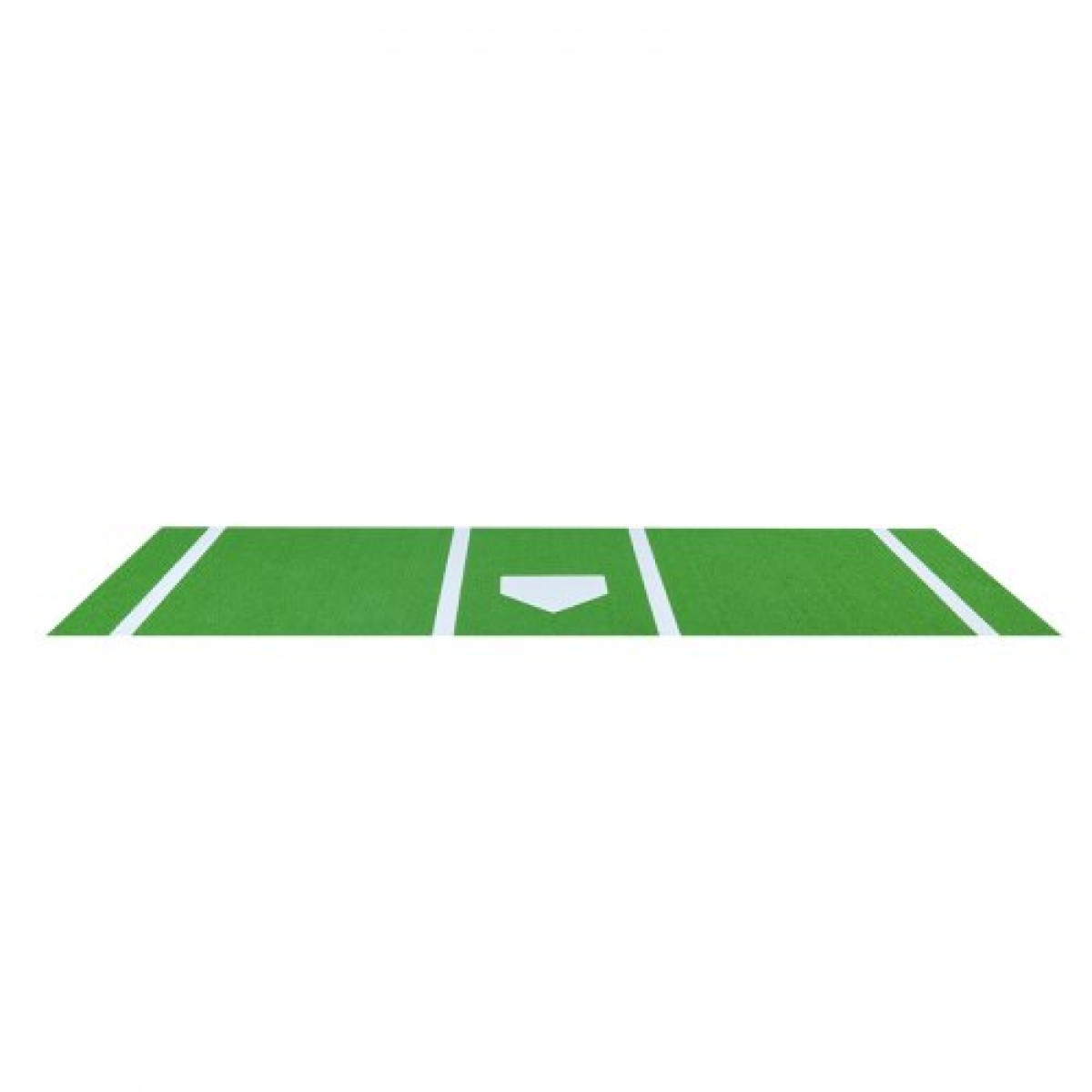VEVOR Baseball Hitting Mat, 366x183cm Batting Cage Mat, Batters Box Turf Mats, Softball Batting Practice Equipment with Home Plate and Anti Fade Turf, Φορητό βοήθημα προπόνησης για εσωτερικούς εξωτερικούς χώρους, πράσινο