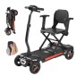 VEVOR 4-Wheel Electric Mobility Scooter για ενήλικες και ηλικιωμένους, ενσωματωμένο αυτόματο αναδιπλούμενο σκούτερ κινητικότητας με τηλεχειριστήριο, κλειδιά NFC & μεγάλης εμβέλειας, 120kg φόρτωση αναπηρικό αμαξίδιο ταξιδιού