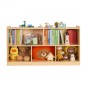 Ράφι VEVOR Montessori, πλάτος 1140 mm Organizer αποθήκευσης παιχνιδιών, Παιδικό ντουλάπι οθόνης 5 τμημάτων, έπιπλα παιδικού σταθμού, Παιδικό ράφι για υπνοδωμάτιο, νηπιαγωγείο, σαλόνι, είσοδος, προσχολική ηλικία, καφέ
