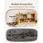 Ράφι VEVOR Montessori, πλάτος 1140 mm Organizer αποθήκευσης παιχνιδιών, Παιδικό ντουλάπι οθόνης 5 τμημάτων, έπιπλα παιδικού σταθμού, Παιδικό ράφι για υπνοδωμάτιο, νηπιαγωγείο, σαλόνι, είσοδος, προσχολική ηλικία, καφέ