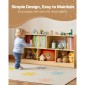 Ράφι VEVOR Montessori, πλάτος 1140 mm Organizer αποθήκευσης παιχνιδιών, Παιδικό ντουλάπι οθόνης 5 τμημάτων, έπιπλα παιδικού σταθμού, Παιδικό ράφι για υπνοδωμάτιο, νηπιαγωγείο, σαλόνι, είσοδος, προσχολική ηλικία, καφέ