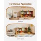 Ράφι VEVOR Montessori, πλάτος 1140 mm Organizer αποθήκευσης παιχνιδιών, Παιδικό ντουλάπι οθόνης 5 τμημάτων, έπιπλα παιδικού σταθμού, Παιδικό ράφι για υπνοδωμάτιο, νηπιαγωγείο, σαλόνι, είσοδος, προσχολική ηλικία, καφέ
