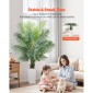 VEVOR Artificial Areca Palm Tree 1829 mm, Ψεύτικος Φοίνικας Τροπικά Φυτά με Λευκή Ψηλή Ζαρντινιέρα, Φυτό από ψεύτικο δάπεδο μετάξι σε γλάστρα, Μεγάλα Δέντρα για Διακόσμηση Σαλονιού Γραφείου Σαλόνι Σπίτι Θέρμανση, Εσωτερικός εξωτερικός χώρος