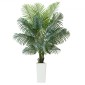 VEVOR Artificial Areca Palm Tree 1829 mm, Ψεύτικος Φοίνικας Τροπικά Φυτά με Λευκή Ψηλή Ζαρντινιέρα, Φυτό από ψεύτικο δάπεδο μετάξι σε γλάστρα, Μεγάλα Δέντρα για Διακόσμηση Σαλονιού Γραφείου Σαλόνι Σπίτι Θέρμανση, Εσωτερικός εξωτερικός χώρος