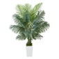 VEVOR Artificial Areca Palm Tree 1829 mm, Ψεύτικος Φοίνικας Τροπικά Φυτά με Λευκή Ψηλή Ζαρντινιέρα, Φυτό από ψεύτικο δάπεδο μετάξι σε γλάστρα, Μεγάλα Δέντρα για Διακόσμηση Σαλονιού Γραφείου Σαλόνι Σπίτι Θέρμανση, Εσωτερικός εξωτερικός χώρος