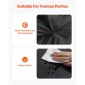 VEVOR Inflatable Nightclub, 5.4 x 5 x 4.2 m Inflatable Party Tent with 680W Blower & Sandbag, Ventilated Blow up Night Club with 2 Windows, Air Cube House for Event Birthday Wedding Party