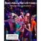 VEVOR Inflatable Nightclub, 5.4 x 5 x 4.2 m Inflatable Party Tent with 680W Blower & Sandbag, Ventilated Blow up Night Club with 2 Windows, Air Cube House for Event Birthday Wedding Party
