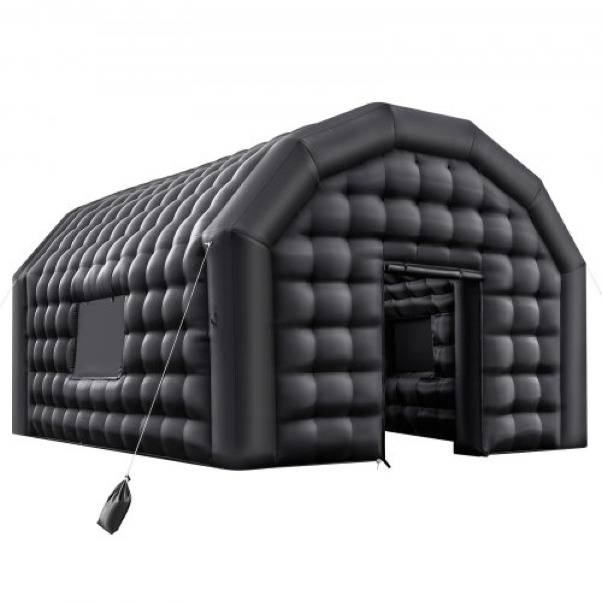 VEVOR Inflatable Nightclub, 5.4 x 5 x 4.2 m Inflatable Party Tent with 680W Blower & Sandbag, Ventilated Blow up Night Club with 2 Windows, Air Cube House for Event Birthday Wedding Party