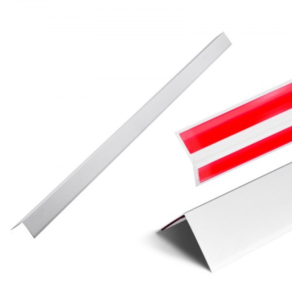 VEVOR Aluminum Alloy Wall Corner Protector 50x50x1217mm 12 Pack with 3M Tape