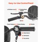 VEVOR 4-Wheel Folding Mobility Scooter για Ενήλικες & Ηλικιωμένους, 120kg Loading Electric Mobility Scooter, Αναπηρικό αμαξίδιο παντός εδάφους με μπαταρία λιθίου 48V, μεγάλα συμπαγή ελαστικά & ικανότητα αναρρίχησης 8°