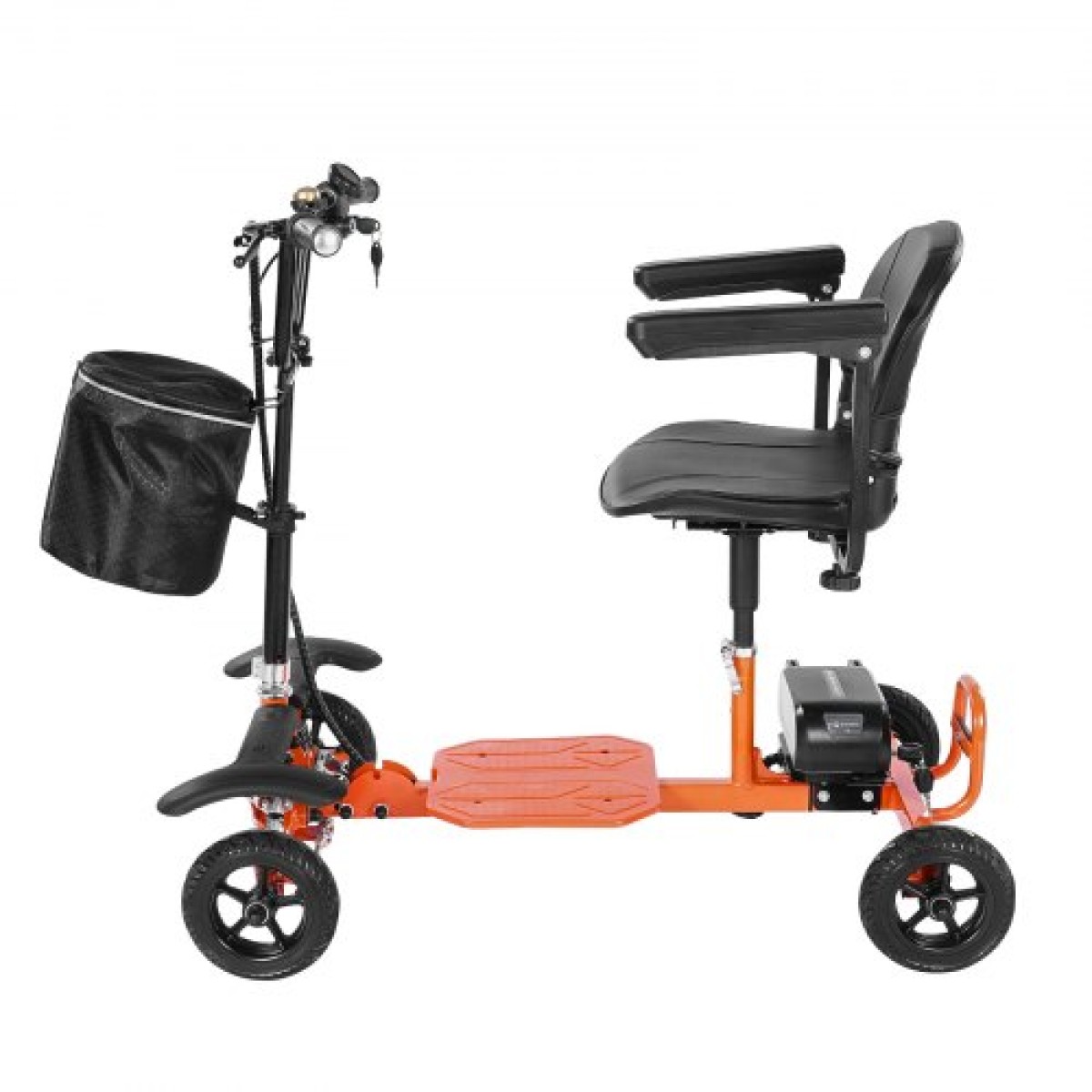 VEVOR 4-Wheel Folding Mobility Scooter για Ενήλικες & Ηλικιωμένους, 120kg Loading Electric Mobility Scooter, Αναπηρικό αμαξίδιο παντός εδάφους με μπαταρία λιθίου 48V, μεγάλα συμπαγή ελαστικά & ικανότητα αναρρίχησης 8°