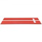 VEVOR Softball Pitching Mat, 305x92cm Baseball Pitching Rubber Mound, Antifade Turf and Antislip Foam Backing Portable Training Aid, Fastpitch Equipment for Pitchers Indoor Outdoor Practice, κόκκινο