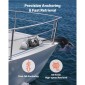 VEVOR Horizontal Fishing Windlass, 12V DC 600W, Windlass Anchor Systems Κατάλληλο για 6,35 mm Αλυσίδα ή 14,3 & 15,9 mm Nylon Rope, Max Pull 260 kg, 316 Ανοξείδωτη κατασκευή, για σκάφη 7-9 m