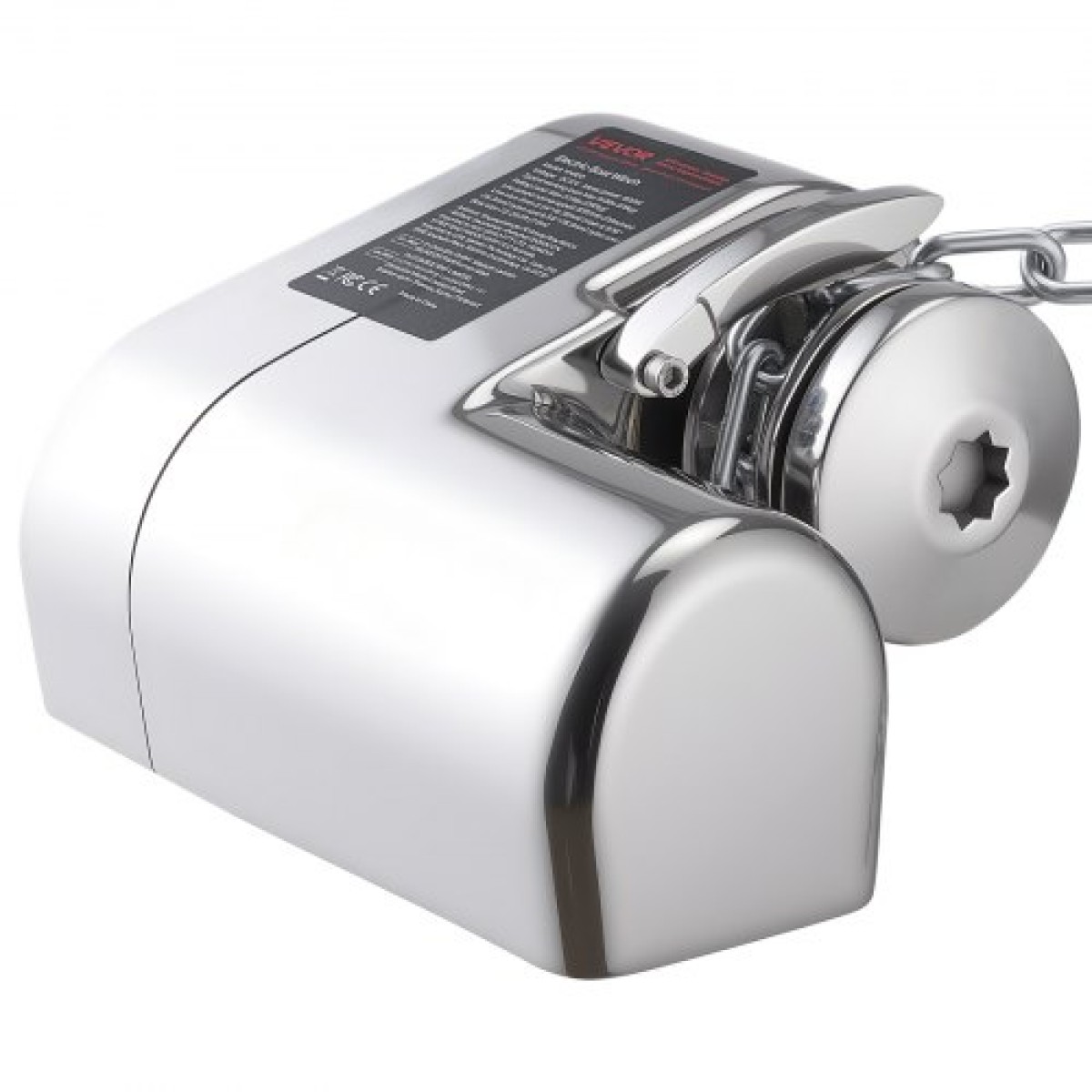 VEVOR Horizontal Fishing Windlass, 12V DC 600W, Windlass Anchor Systems Κατάλληλο για 6,35 mm Αλυσίδα ή 14,3 & 15,9 mm Nylon Rope, Max Pull 260 kg, 316 Ανοξείδωτη κατασκευή, για σκάφη 7-9 m