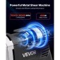 VEVOR Electric Metal Shear, 4,0-Amp Corded Lame Metal cutter με περιστρεφόμενη κεφαλή 360 μοιρών, μεταβλητή ταχύτητα, συνεχής κοπή, καθαρή κοπή για γαλβανισμένο χάλυβα 1,22 mm, ανοξείδωτο ατσάλι 1 mm, 2500 SPM