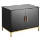 Έπιπλα VEVOR Cat Litter Box Enclosure, 70 cm Κρυφό Ντουλάπι απορριμμάτων με μεταλλικά πόδια & λαβή, Τραπέζι μοντέρνου στιλ Cat Washroom House, Fit Most of Litterbox, για Σαλόνι Υπνοδωματίου