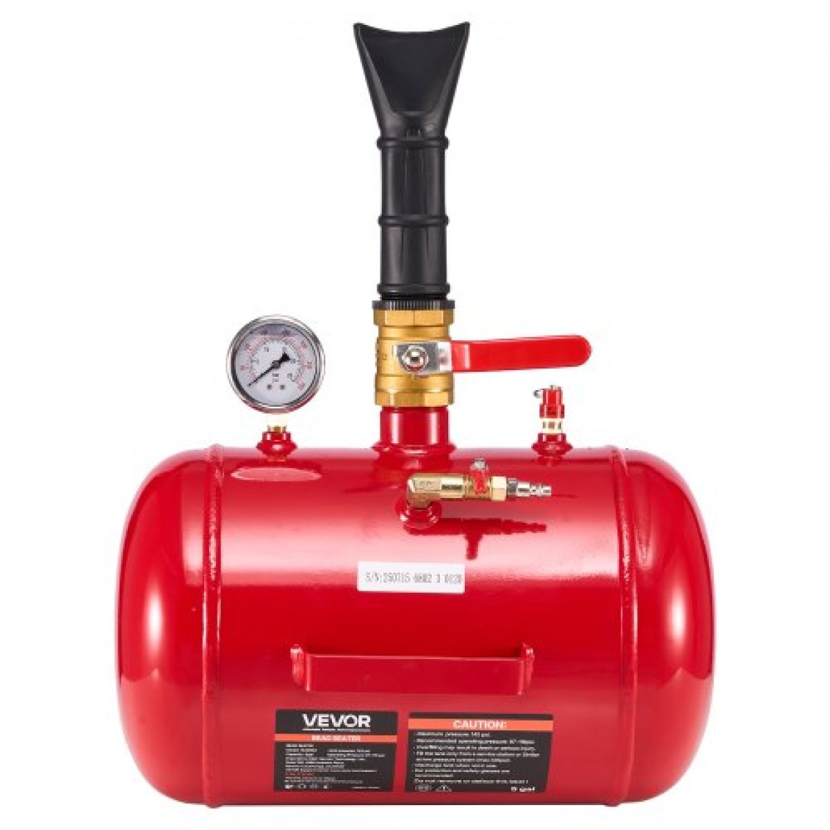 VEVOR Air Tire Bead Seat, 5 Gal / 18,9 L, Heavy Duty Tire Bead Blaster Tool, 87-116 PSI Operating Pressure, Air Trigger Seating Inflator for Pickup, Truck, ATV, Jeep, Van, Lawn Tractor, RV, Red
