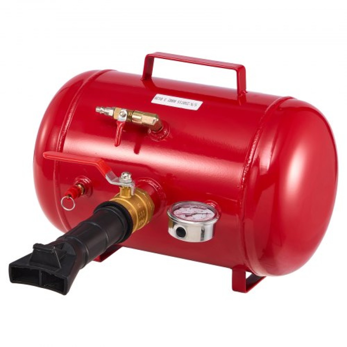 VEVOR Air Tire Bead Seat, 5 Gal / 18,9 L, Heavy Duty Tire Bead Blaster Tool, 87-116 PSI Operating Pressure, Air Trigger Seating Inflator for Pickup, Truck, ATV, Jeep, Van, Lawn Tractor, RV, Red