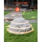VEVOR Faux Rock Cover, Υπαίθριο κάλυμμα αντλίας ψεύτικου βράχου, ρεαλιστική φυσική υφή, ελαφρύ και ανθεκτικό στις καιρικές συνθήκες Τεχνητός ογκόλιθος από πολυρείνη για εξωραϊσμό Διακόσμηση αυλής κήπου, γκρι, μικρού μεγέθους