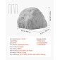 VEVOR Faux Rock Cover, Υπαίθριο κάλυμμα αντλίας ψεύτικου βράχου, ρεαλιστική φυσική υφή, ελαφρύ και ανθεκτικό στις καιρικές συνθήκες Τεχνητός ογκόλιθος από πολυρείνη για εξωραϊσμό Διακόσμηση αυλής κήπου, γκρι, μικρού μεγέθους