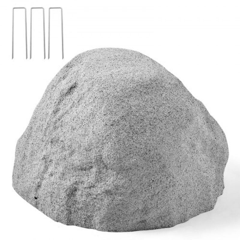 VEVOR Faux Rock Cover, Υπαίθριο κάλυμμα αντλίας ψεύτικου βράχου, ρεαλιστική φυσική υφή, ελαφρύ και ανθεκτικό στις καιρικές συνθήκες Τεχνητός ογκόλιθος από πολυρείνη για εξωραϊσμό Διακόσμηση αυλής κήπου, γκρι, μικρού μεγέθους