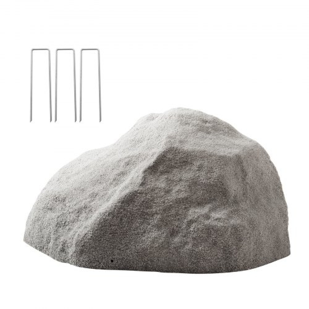 Κάλυμμα VEVOR Faux Rock, Υπαίθριο κάλυμμα αντλίας ψεύτικου βράχου, ρεαλιστική φυσική υφή, ελαφρύ και ανθεκτικό στις καιρικές συνθήκες τεχνητός ογκόλιθος για εξωραϊσμό Διακόσμηση αυλής κήπου, σκούρο γκρι, μεσαίου μεγέθους