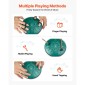 VEVOR Steel Tongue Drum, 16,5cm 11 Notes Rain Drum for Outside Garden, D Major Musical Drums with Music Book & Mallets, Percussion Instrument for Meditation Yoga Beginner Musical Education, Green