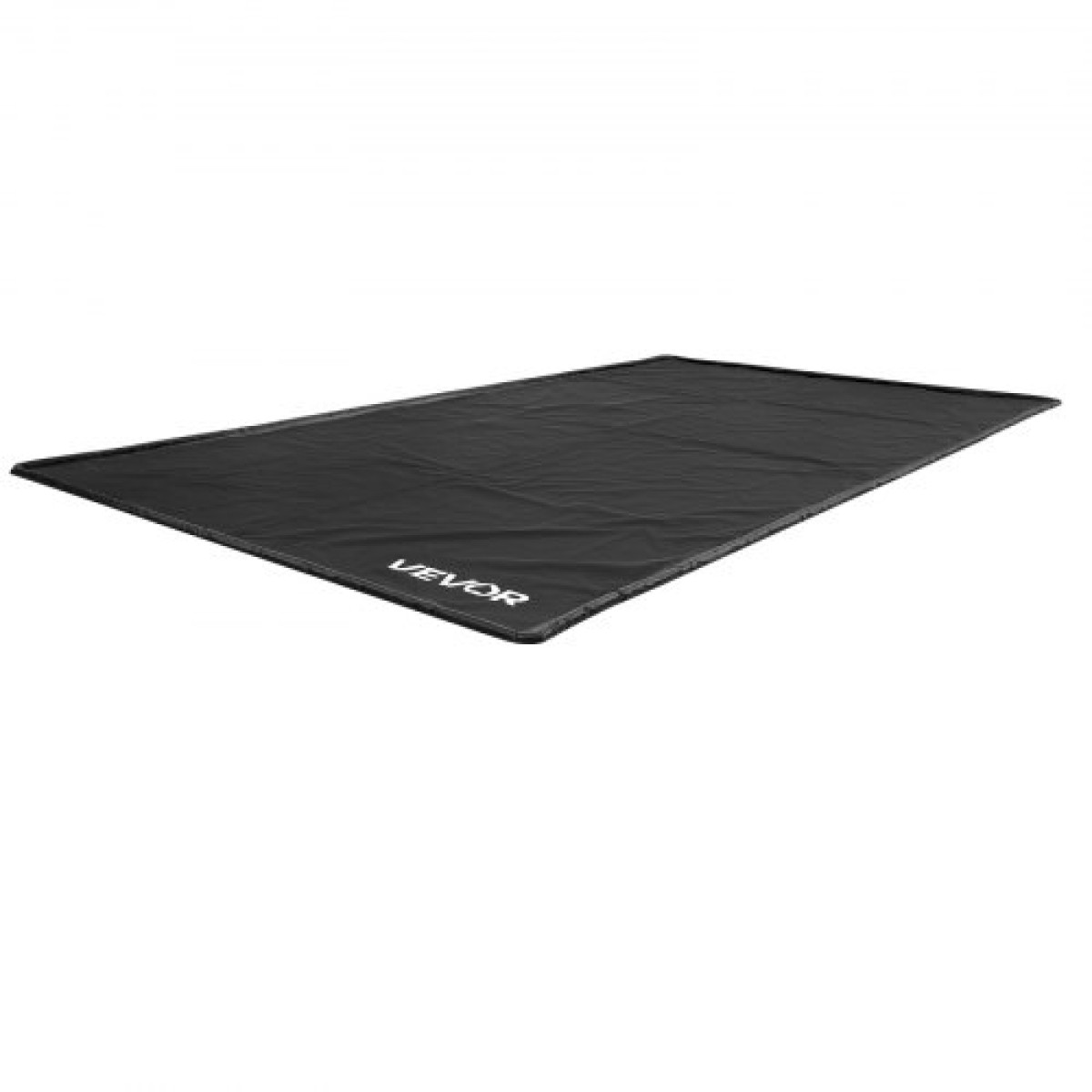 VEVOR Containment Mat, 2,4 x 4,9 m, αντιολισθητικό PVC πατάκι γκαράζ με καθαριστική σκούπα, ανθεκτική αδιάβροχη προστασία από χιόνι, βροχή και λάσπη για στάθμευση αυτοκινήτων, μαύρο