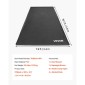 VEVOR Containment Mat, 2,4 x 4,9 m, αντιολισθητικό PVC πατάκι γκαράζ με καθαριστική σκούπα, ανθεκτική αδιάβροχη προστασία από χιόνι, βροχή και λάσπη για στάθμευση αυτοκινήτων, μαύρο