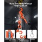 VEVOR Manual Lever Chain Hoist, 6T 6000KG Capacity Heavy Duty Come Along, 6M Lift G80 Alloy Steel Chain with Dual Pawl Mechanical Brake, 360° Rotating Hog, for Warage Construction Garage