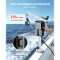 VEVOR Line Hauler Pot Puller, 12V DC 1200W, Line Hauler Winch Hold χωρητικότητας 90 kg ανύψωσης, Ταχύτητα γραμμής 35 m/min, 360° Περιστροφή & ανθεκτικό στη διάβρωση, Crab Pot Puller για παγίδες καβουριών, γαρίδων, αστακού