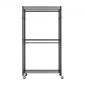 VEVOR Rolling Clothes Rack, Heavy Duty Clothing Rack, Racks 3 Ρυθμιζόμενες Επίπεδες με ανθρακούχο χάλυβα, 204 kg Χωρητικότητα φόρτωσης Ντουλάπα Ντουλάπα για Υπνοδωμάτιο, Κατάστημα ρούχων, Διάδρομος