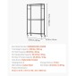 VEVOR Rolling Clothes Rack, Heavy Duty Clothing Rack, Racks 3 Ρυθμιζόμενες Επίπεδες με ανθρακούχο χάλυβα, 204 kg Χωρητικότητα φόρτωσης Ντουλάπα Ντουλάπα για Υπνοδωμάτιο, Κατάστημα ρούχων, Διάδρομος