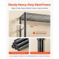 VEVOR Rolling Clothes Rack, Heavy Duty Clothing Rack, Racks 3 Ρυθμιζόμενες Επίπεδες με ανθρακούχο χάλυβα, 204 kg Χωρητικότητα φόρτωσης Ντουλάπα Ντουλάπα για Υπνοδωμάτιο, Κατάστημα ρούχων, Διάδρομος