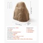 Κάλυμμα VEVOR Faux Rock, Υπαίθριο κάλυμμα αντλίας ψεύτικου βράχου, ρεαλιστική φυσική υφή, ελαφρύ και ανθεκτικό στις καιρικές συνθήκες τεχνητός ογκόλιθος για εξωραϊσμό Διακόσμηση αυλής κήπου, αμμώδης καφέ, μικρού μεγέθους