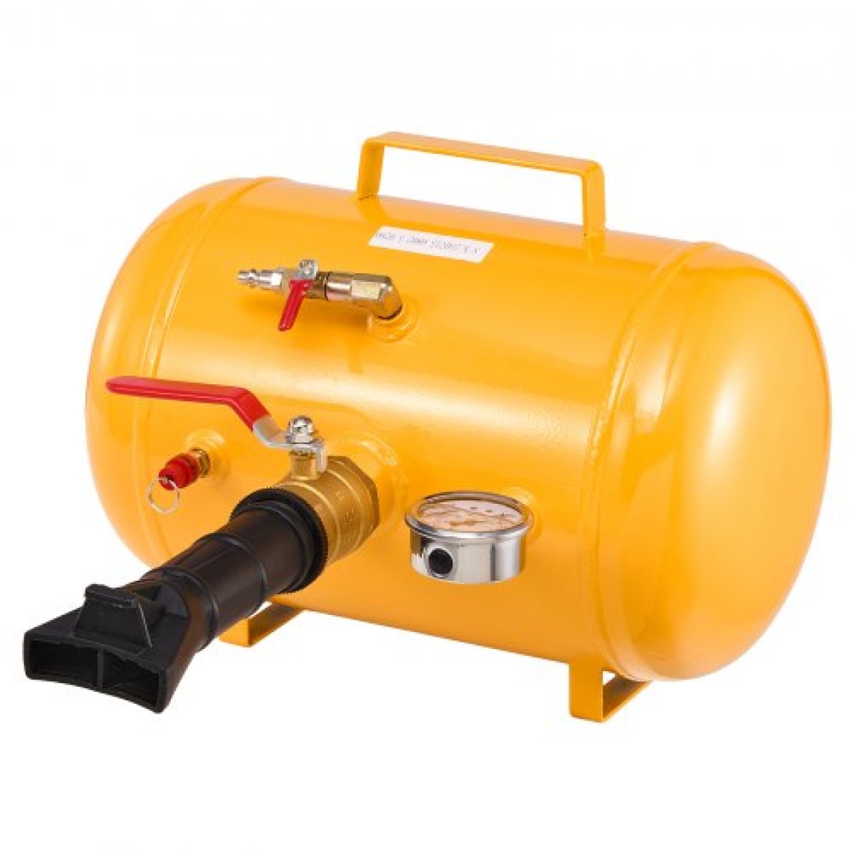 VEVOR Air Tire Bead Seat, 5 Gal / 18,9 L, Heavy Duty Tire Bead Blaster Tool, 87-116 PSI Πίεση λειτουργίας, φουσκωτό καθίσματος Air Trigger για Pickup, Truck, ATV, Jeep, Van, Lawn Tractor, RV, Yellow