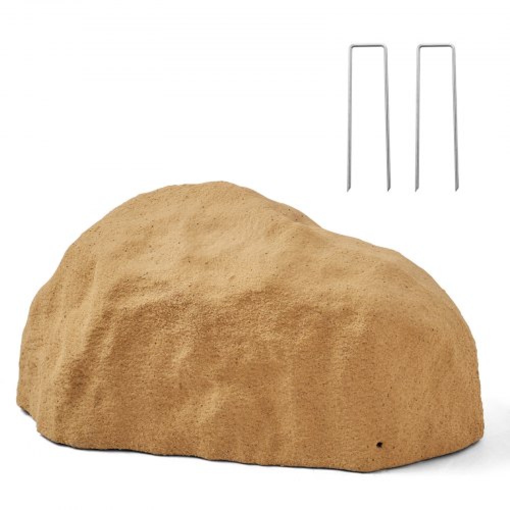 VEVOR Faux Rock Cover, Υπαίθριο κάλυμμα ψεύτικη αντλία βράχου, ρεαλιστική φυσική υφή, ελαφρύ και ανθεκτικό στις καιρικές συνθήκες τεχνητός ογκόλιθος για εξωραϊσμό Διακόσμηση αυλής κήπου, Sand Yellow, Μικρό μέγεθος