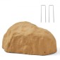 VEVOR Faux Rock Cover, Υπαίθριο κάλυμμα ψεύτικη αντλία βράχου, ρεαλιστική φυσική υφή, ελαφρύ και ανθεκτικό στις καιρικές συνθήκες τεχνητός ογκόλιθος για εξωραϊσμό Διακόσμηση αυλής κήπου, Sand Yellow, Μικρό μέγεθος