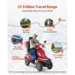 VEVOR Heavy Duty 4-Wheel Mobility Scooter για ηλικιωμένους και ενήλικες, χωρητικότητα 500 lbs, 35 KM 3-ταχύτητα μεγάλης εμβέλειας, 1000W παντός εδάφους ηλεκτρικό αναπηρικό σκούτερ αναψυχής, μέγιστη ικανότητα αναρρίχησης 20°