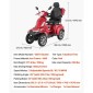 VEVOR Heavy Duty 4-Wheel Mobility Scooter για ηλικιωμένους και ενήλικες, χωρητικότητα 500 lbs, 35 KM 3-ταχύτητα μεγάλης εμβέλειας, 1000W παντός εδάφους ηλεκτρικό αναπηρικό σκούτερ αναψυχής, μέγιστη ικανότητα αναρρίχησης 20°