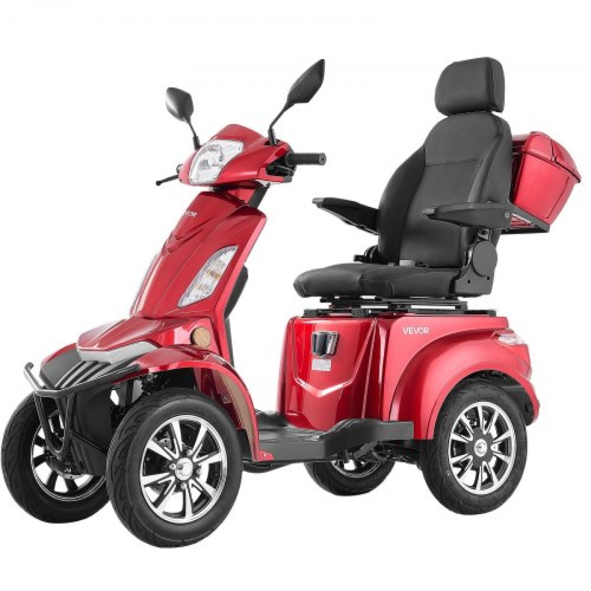 VEVOR Heavy Duty 4-Wheel Mobility Scooter για ηλικιωμένους και ενήλικες, χωρητικότητα 500 lbs, 35 KM 3-ταχύτητα μεγάλης εμβέλειας, 1000W παντός εδάφους ηλεκτρικό αναπηρικό σκούτερ αναψυχής, μέγιστη ικανότητα αναρρίχησης 20°