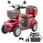 VEVOR Heavy Duty 4-Wheel Mobility Scooter για ηλικιωμένους και ενήλικες, χωρητικότητα 500 lbs, 35 KM 3-ταχύτητα μεγάλης εμβέλειας, 1000W παντός εδάφους ηλεκτρικό αναπηρικό σκούτερ αναψυχής, μέγιστη ικανότητα αναρρίχησης 20°