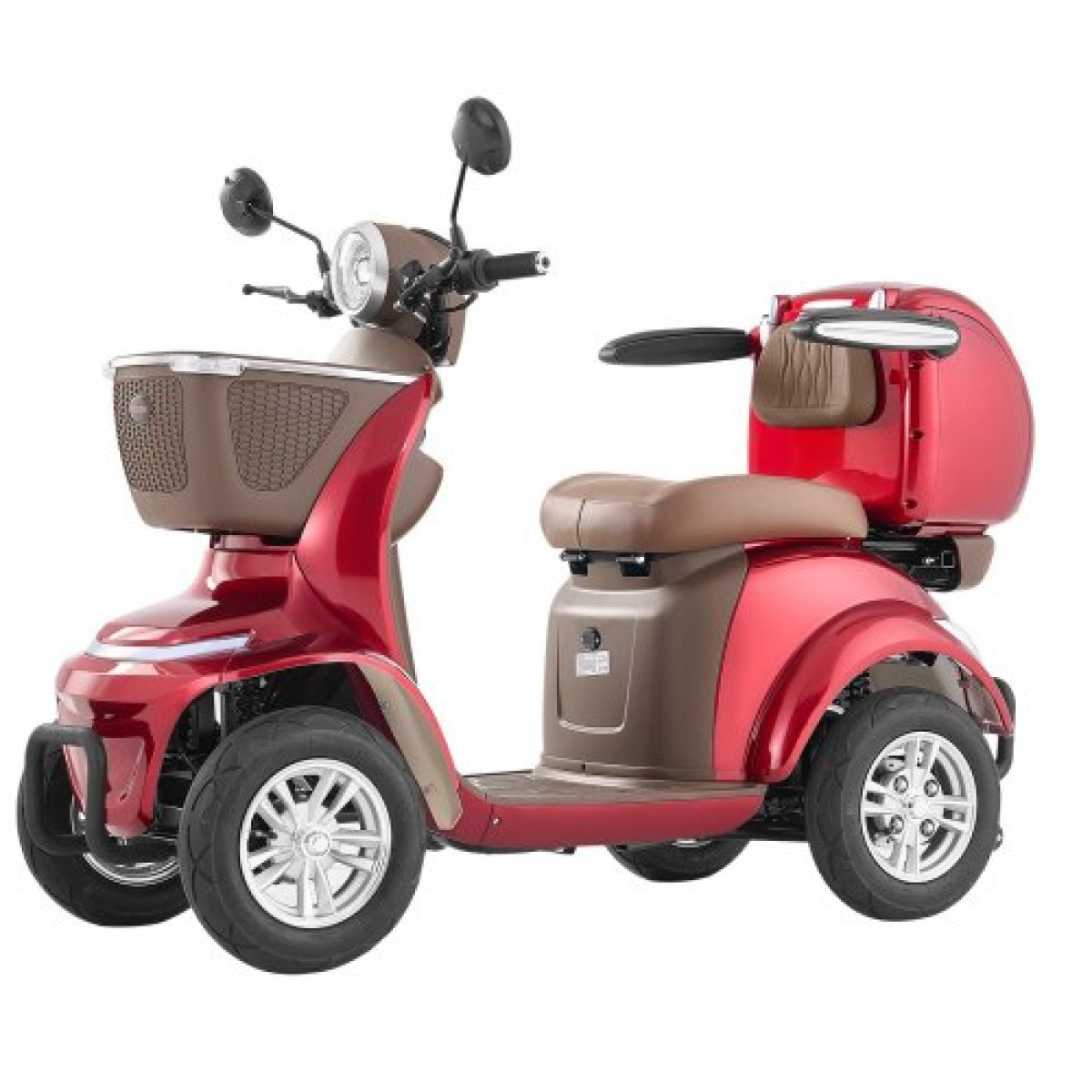 VEVOR Heavy Duty 4-Wheel Mobility Scooter για ηλικιωμένους και ενήλικες, χωρητικότητα 500 lbs, 35 KM 3-ταχύτητα μεγάλης εμβέλειας, 1000W παντός εδάφους ηλεκτρικό αναπηρικό σκούτερ αναψυχής, μέγιστη ικανότητα αναρρίχησης 20°