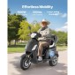 VEVOR Heavy Duty 3-Wheel Mobility Scooter για ηλικιωμένους και ενήλικες, χωρητικότητα 500 lbs, 35 KM 3-ταχύτητα μεγάλης εμβέλειας, 1000W παντός εδάφους ηλεκτρικό αναπηρικό σκούτερ αναψυχής, μέγιστη ικανότητα αναρρίχησης 20°