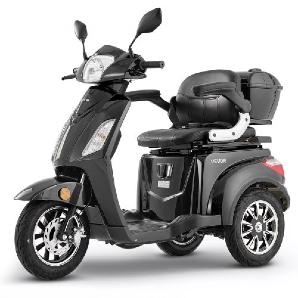 VEVOR Heavy Duty 3-Wheel Mobility Scooter για ηλικιωμένους και ενήλικες, χωρητικότητα 500 lbs, 35 KM 3-ταχύτητα μεγάλης εμβέλειας, 1000W παντός εδάφους ηλεκτρικό αναπηρικό σκούτερ αναψυχής, μέγιστη ικανότητα αναρρίχησης 20°