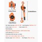 VEVOR Manual Lever Chain Hoist, 1-1/2T 1500KG Capacity Heavy Duty Come Along, 3M Lift G80 Alloy Steel Chain with Dual Pawl Mechanical Brake, 360° Rotating Hog, for Warage Construction Garage