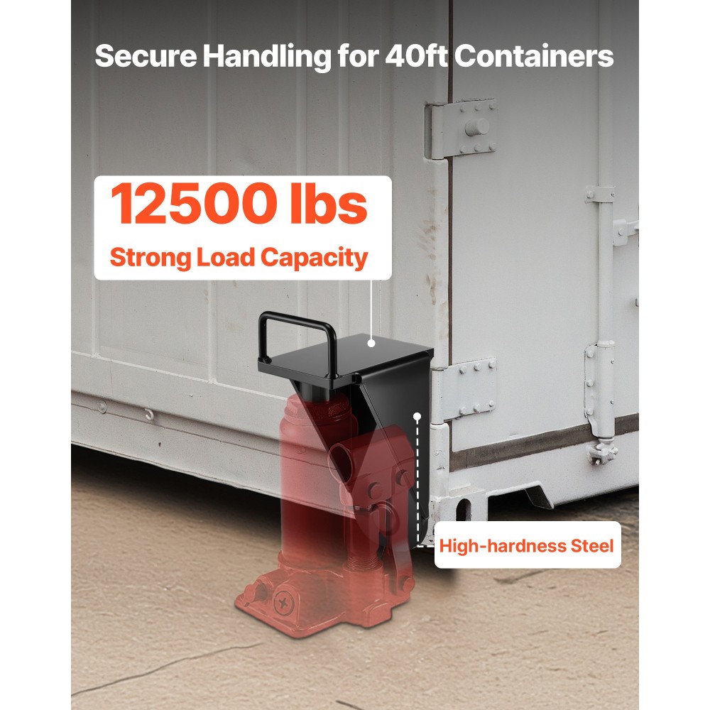 VEVOR Shipping Container Jack Lug με λαβή σε σχήμα U, 1-pack, Storage Leveler Booster Stands Sun & Rain, Heavy Duty Container Jack Lug για τη ναυτιλιακή βιομηχανία, Logistics, διαχείριση αποθήκης